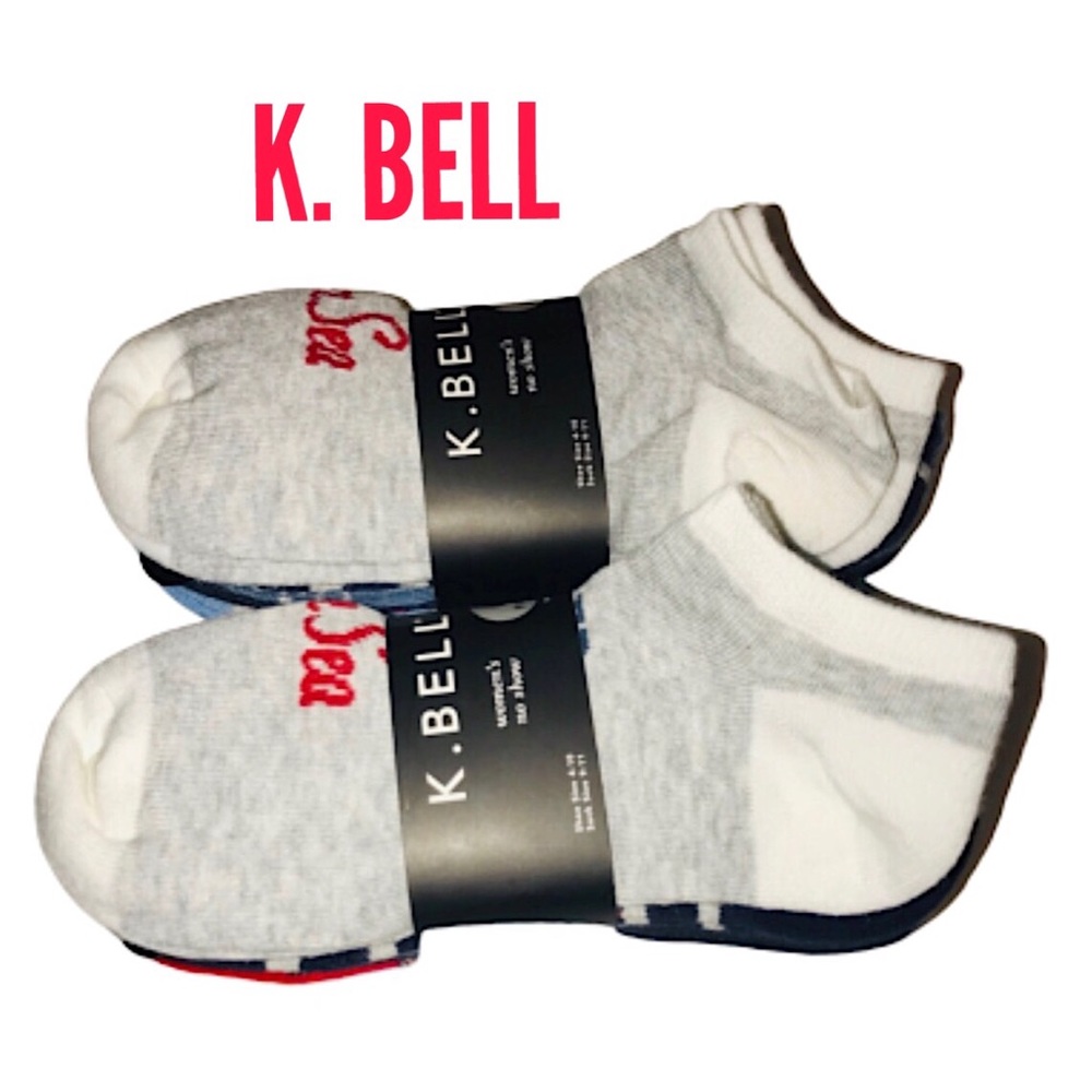 🆕 K.Bell Women's Vitamin Sea 6 Pair Pack Socks